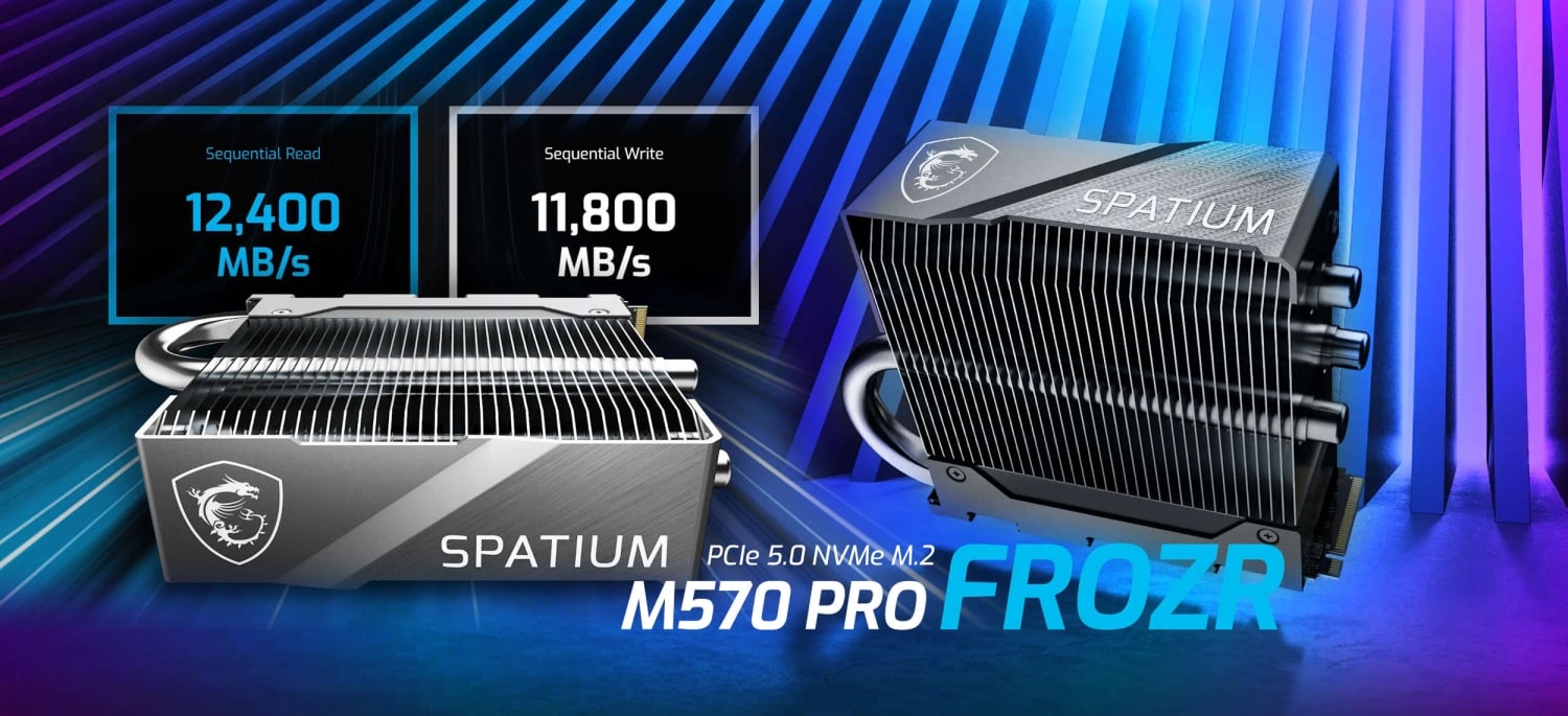 MSI Spatium M570 Pro Frozr PCIe Gen5 SSD announced: 12.4GB/sec reads - Vimarsana News