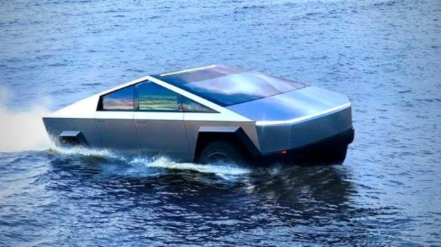 Elon Musk says the Cybertruck will turn into a Tesla Cyberboat