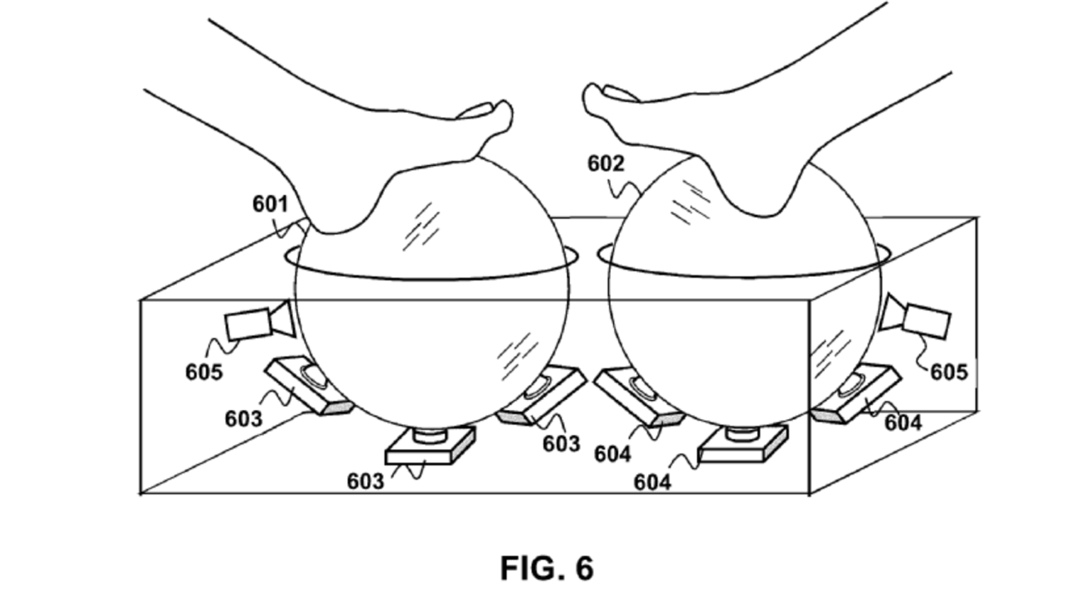 Sony patents odd VR foot controller with giant trackballs