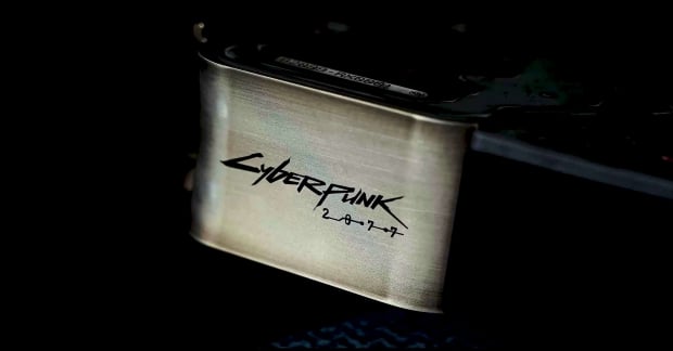 NVIDIA's new GeForce RTX 4080 Cyberpunk Edition graphics card (source: NVIDIA)