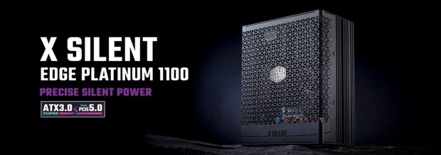 CoolerMaster's upcoming X-Silent Edge Platinum 1100W power supply (source: Hardware&Co)