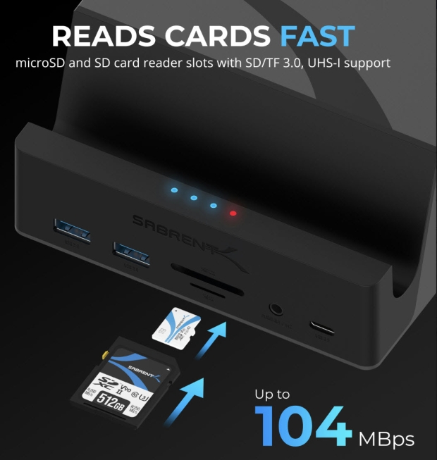 Sabrent's new USB-C Universal Docking Station (source: Sabrent)