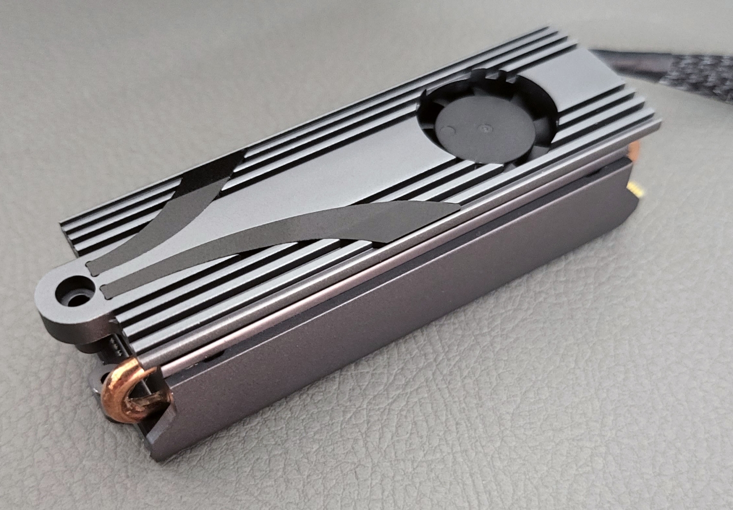 TweakTown Enlarged Image - The new Gen 5 SSD heatsink for the Sabrent Rocket 5 SSD (source: Sabrent)