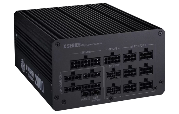 CoolerMaster's upcoming X Mighty Platinum 2000W power supply (source: CoolerMaster)