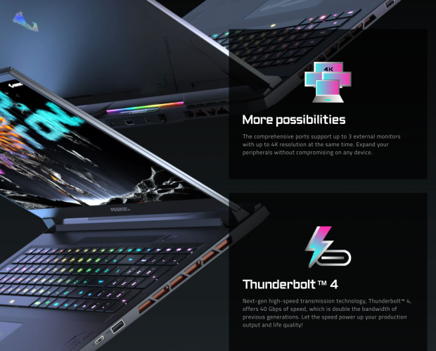 The new AORUS 17X gaming laptop (source: GIGABYTE)