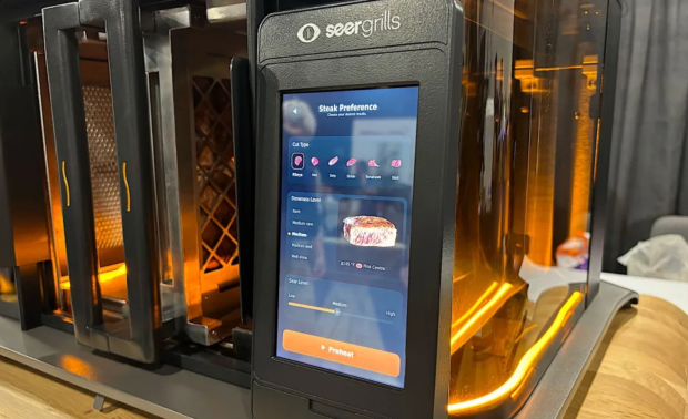 World's first AI-infused grill unveiled at CES 2024 cooks steaks perfectly in just 90 seconds 2621