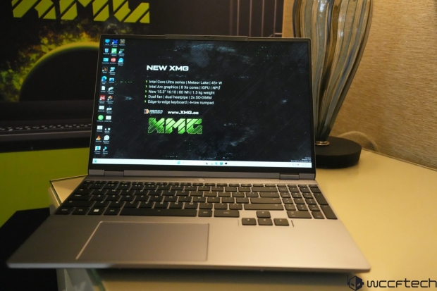 XMG's new 15.3-inch laptop features Intel Core Ultra 'Meteor Lake' CPU, no discrete GPU