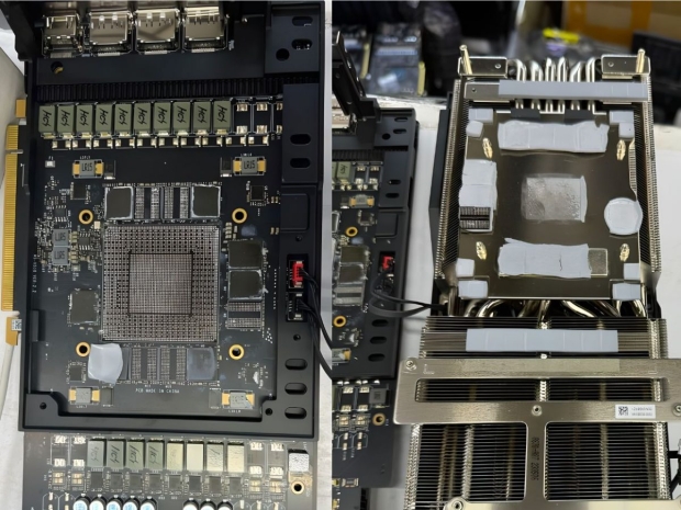 NVIDIA GeForce RTX 4090 graphics card, without the GPU (source: HKEPC)