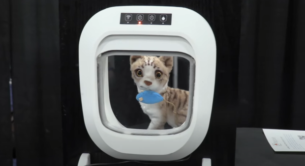 World s most intelligent cat flap designed to stop unwanted dead