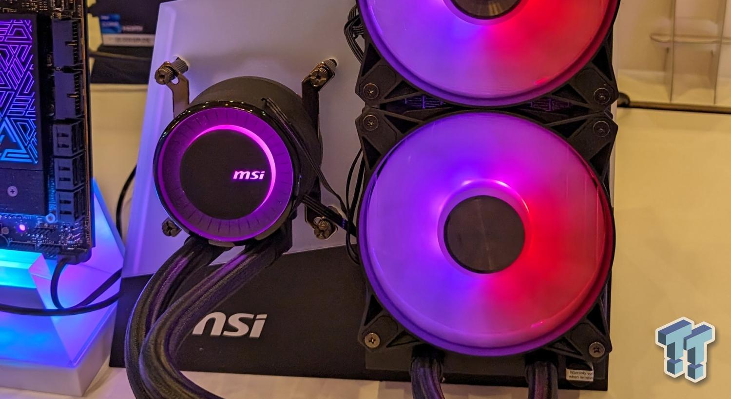 MSI shows us its new MAG CORELIQUID E360 at CES 2024, and it has us excited