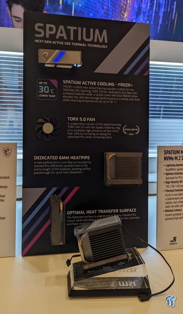 MSI demos its range of new SSDs at CES 2024 with all sorts of impressive cooling capabilities 4