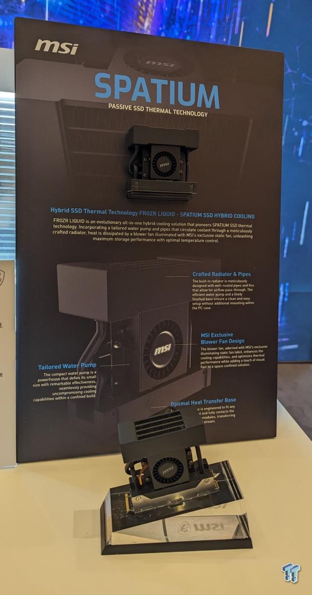 MSI demos its range of new SSDs at CES 2024 with all sorts of impressive cooling capabilities 5