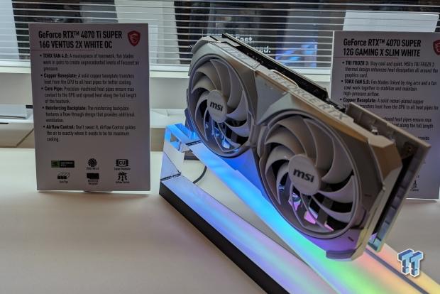 MSI nous a teasé avec sa gamme de nouveaux GPU NVIDIA GeForce RTX 4080 et 4070 Super au CES 2024 4
