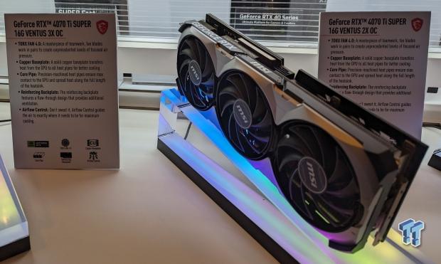 MSI nous a teasé avec sa gamme de nouveaux GPU NVIDIA GeForce RTX 4080 et 4070 Super au CES 2024 6