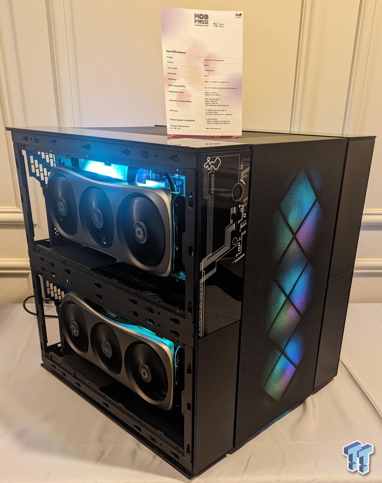 InWin showed some interesting new computer cases at CES 2024, such as
