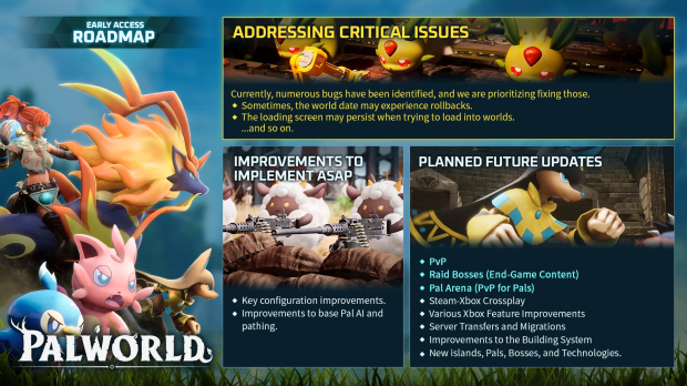 Palworld to get PVP, raids, cross-play in new roadmap, Pocketpair also warns of rollbacks 1