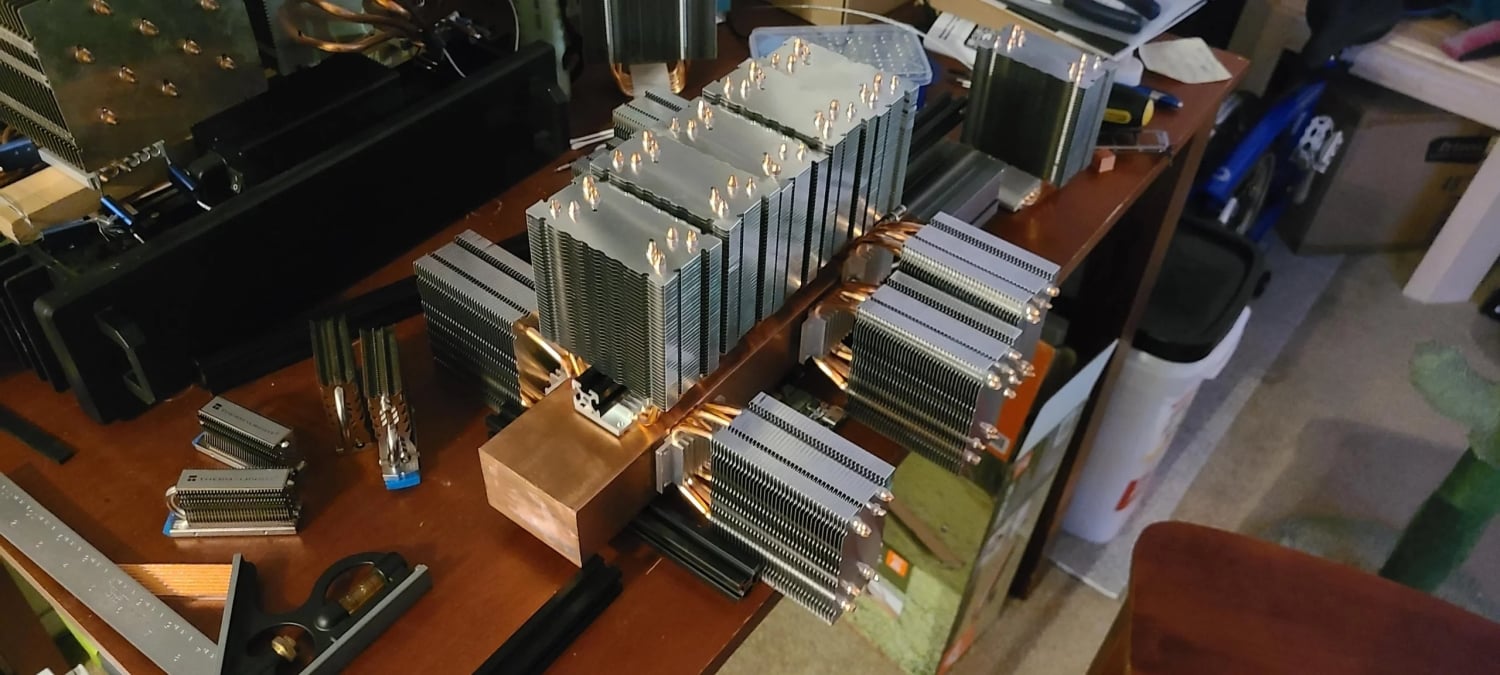 Redditor passively cools GeForce RTX 3080 with 10 tower heatsinks, looks incredible - Vimarsana News