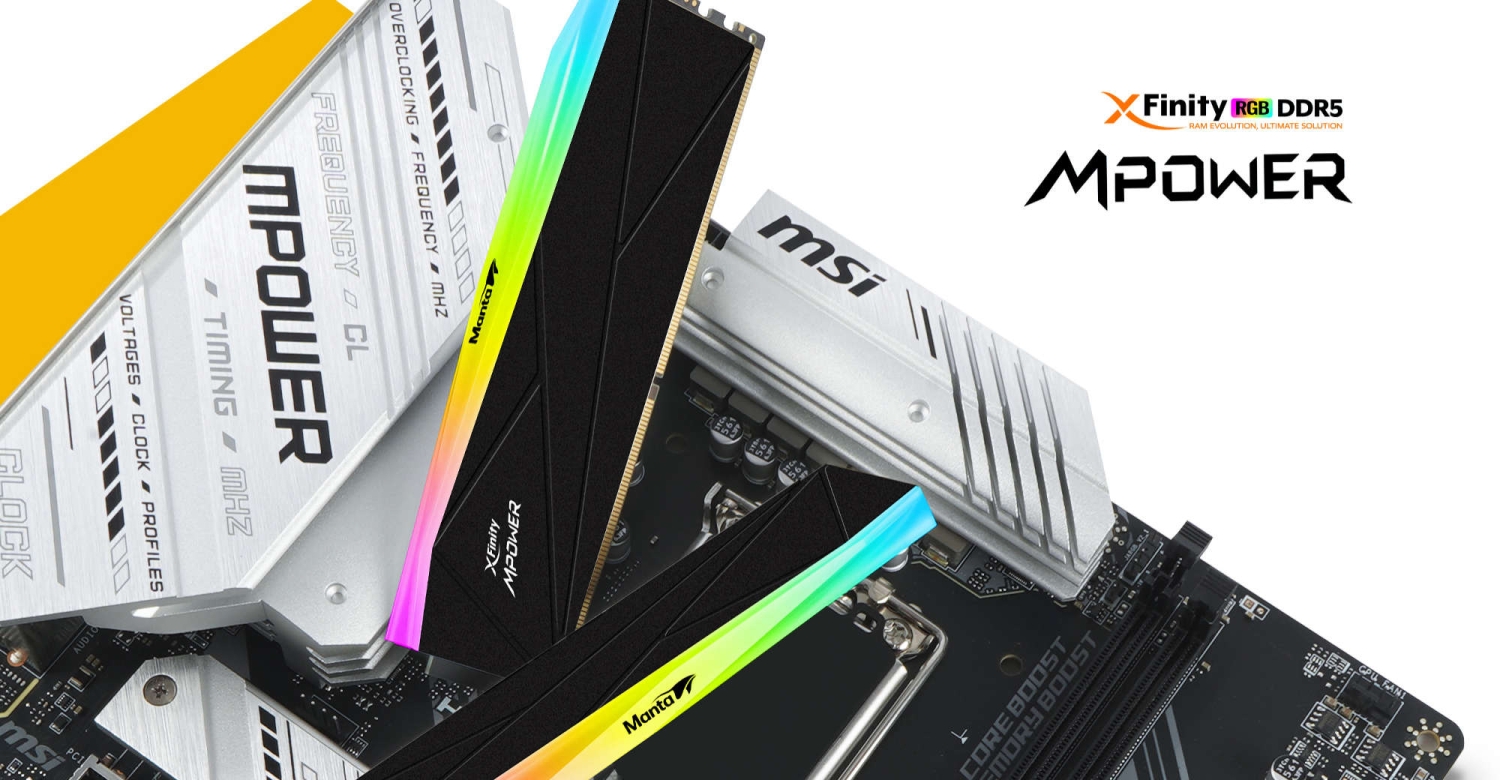 V-Color introduces its new Manta DDR5 Xfinity MPOWER memory: up to