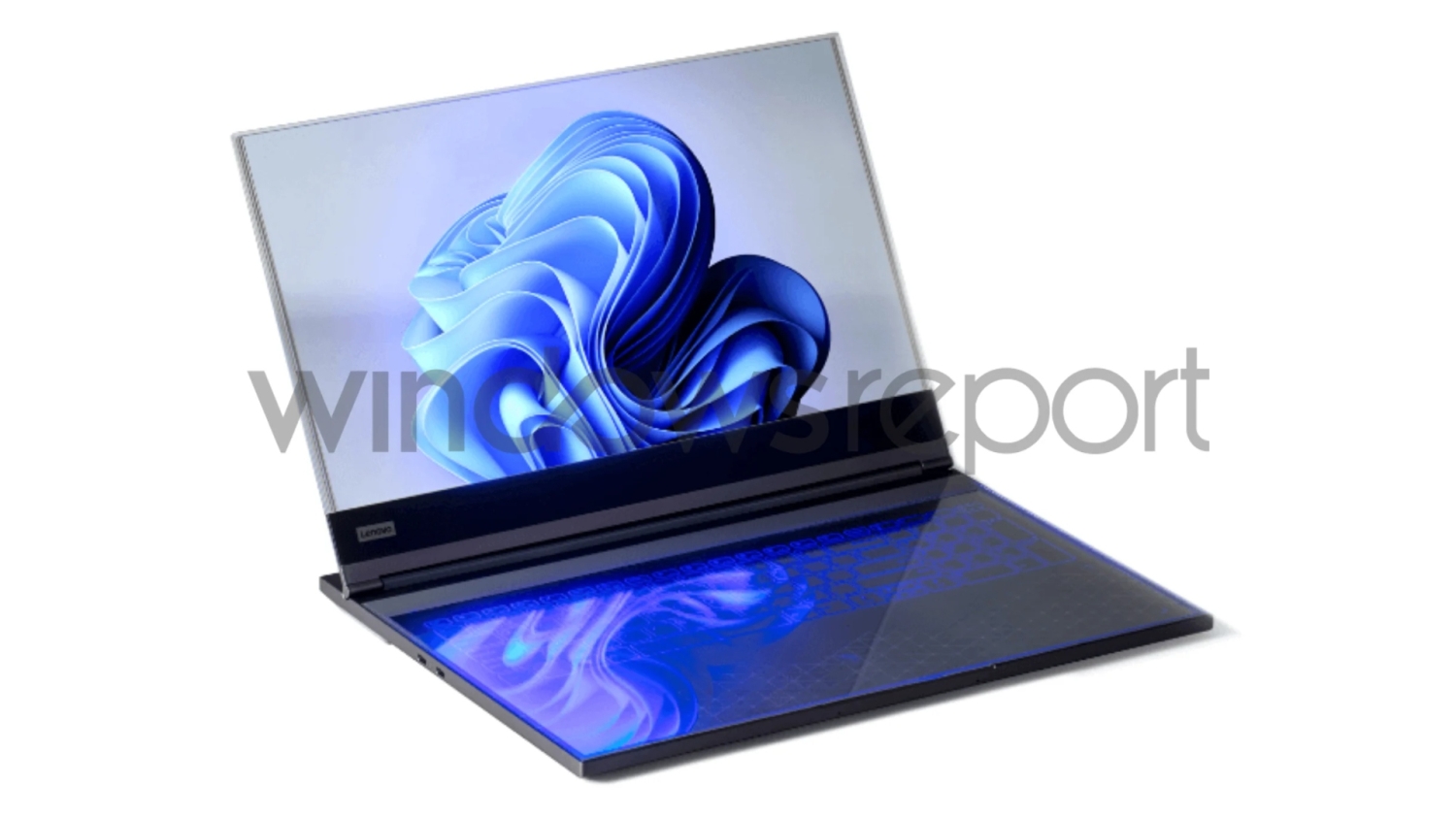 TweakTown Enlarged Image - Lenovo's new ThinkPad with a transparent display, image credit: Windows Report.