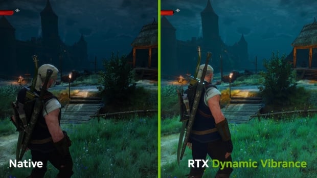 RTX Dynamic Vibrance is a new AI filter in the brand new NVIDIA App that can dramatically change and improve the look of a game, image credit: NVIDIA.