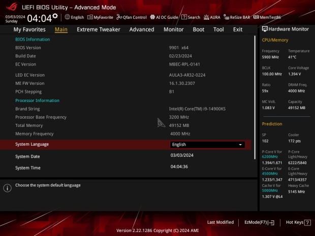 Intel's new Core i9-14900KS purchased early, full specs confirmed: 6.2GHz at 1.5V and it's HOT 68