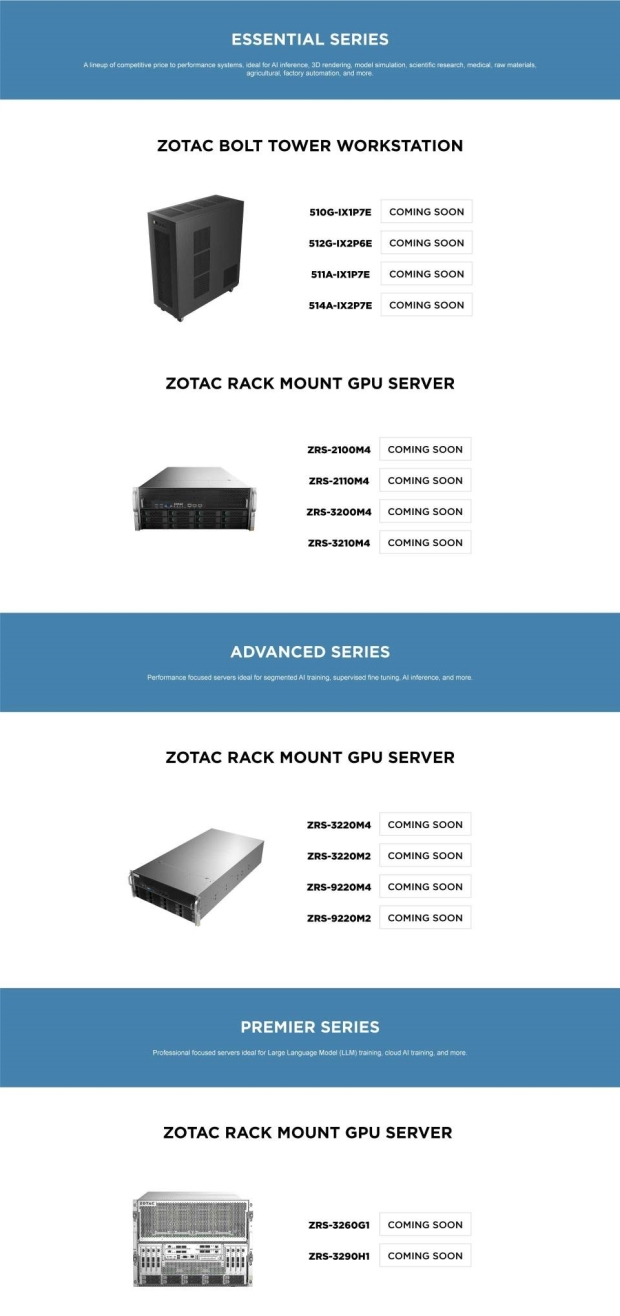 Il nuovo server HPC di ZOTAC può supportare 2 CPU Intel Xeon, 10 GPU e 12.000 W di potenza 64