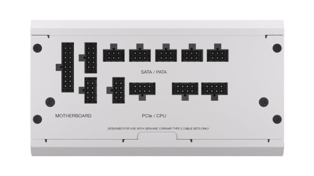Corsair's new white RMx SHIFT 750W to 1200W PSUs have side-mounted connectors 405