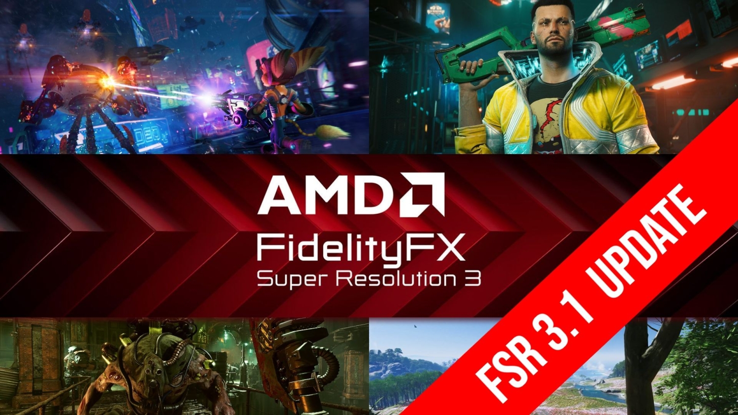 AMD FSR 3.1 announced, improves upscaling image quality and lets frame ...