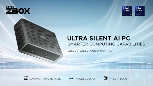 Les nouveaux systèmes Nano Mini PC CI672 et CI652 de ZOTAC (source : ZOTAC)