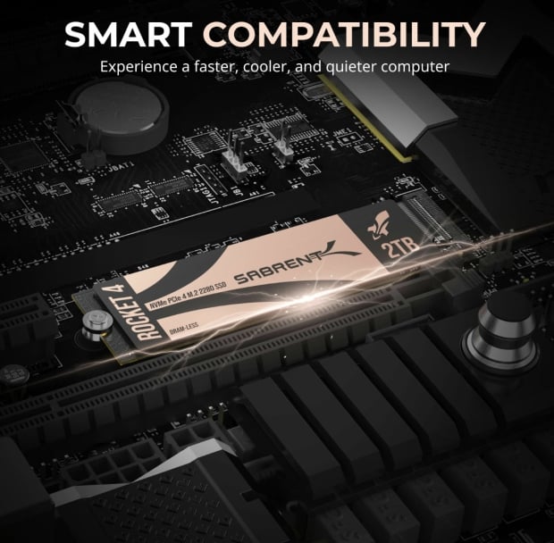 Sabrent's new Rocket 4 Gen4 SSDs refreshed: now DRAM-less, single-sided 7GB/sec+ beasts 02