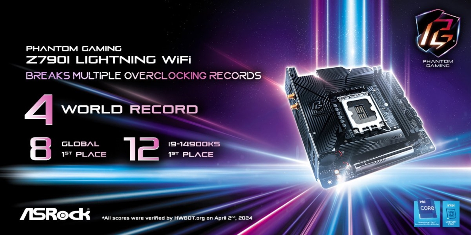 Overclocker 'Splave' uses ASRock's new Z790I Lightning Wi-Fi