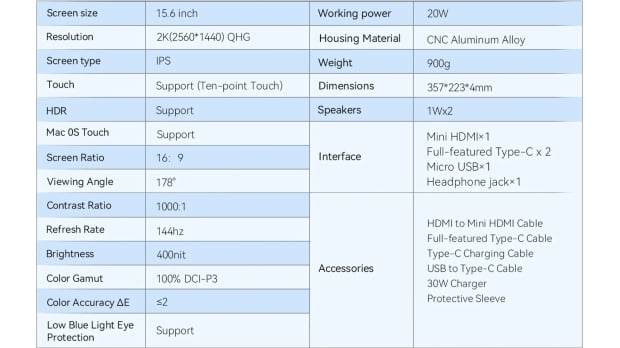 Le nouvel écran portable 1440p 144 Hz de Minisforum sonne parfaitement pour la productivité et les jeux 04