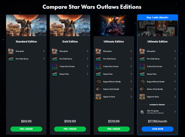 Star Wars Outlaws fait un excellent travail de vente incitative des abonnements Ubisoft+ 1