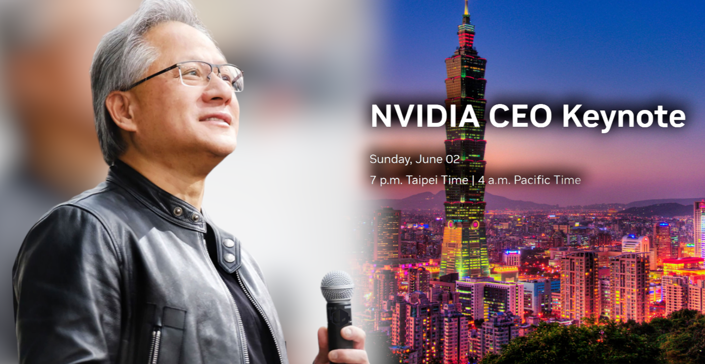 NVIDIA CEO Jensen Huang Will Deliver Live Keynote On June 2 Just As