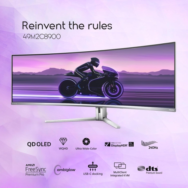 Philips launches 49-inch QD OLED dual 1440p gaming monitor with 240Hz ...