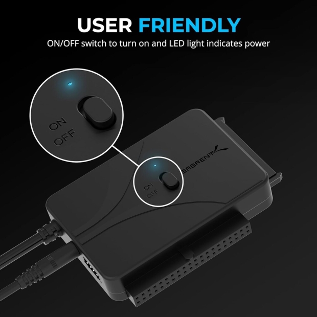 Nowy USB-DS12 firmy Sabrent: adapter USB-C na SATA i IDE dla oldschoolowych dysków twardych 205
