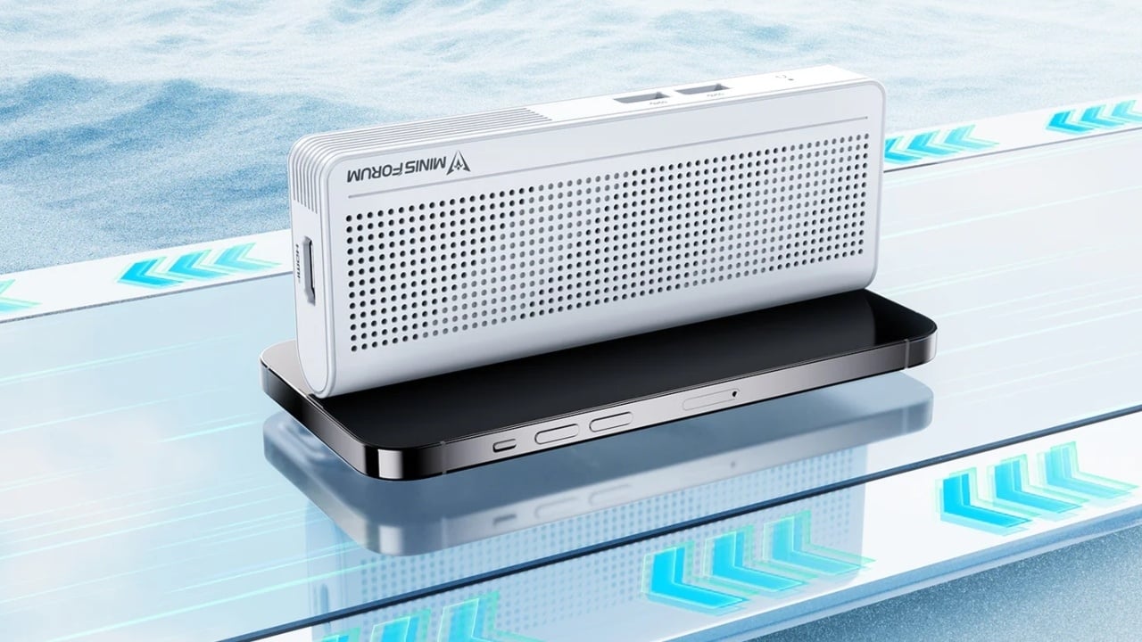 Minisforum S100 is a compact Mini PC powered by USB or Ethernet cable