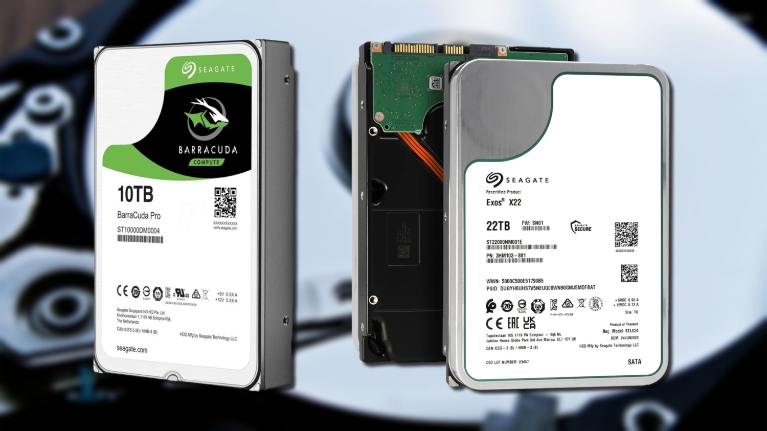 中古/別売ケース付 SEAGATE BARRCUDA 6TB HDD  （14） Amazon | Seagate(シーゲイト) Skyhawk AI 14TB 監視内蔵ハード