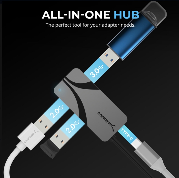 Hub Sabrent USB-C 3 ports avec USB PD 3.0 : parfait pour votre Steam Deck, ROG Ally, tablette, téléphone 508 Hub Sabrent USB-C 3 ports avec USB PD 3.0 : parfait pour votre Steam Deck, ROG Ally, tablette, téléphone 508