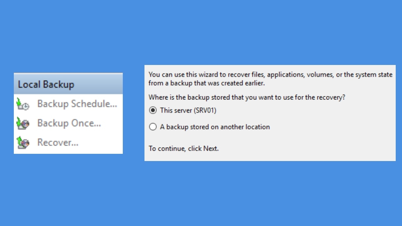 How to Use Windows Server Backup for Backing Up and Restoring an ...