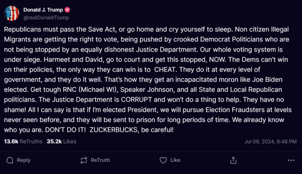 Mark Zuckerberg threatened with imprisonment over swaying presidential election 561651615561