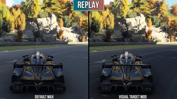 Hidden mode improves Forza Motorsport visuals on PC, image credit: YouTube/Digital Foundry.