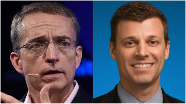 Intel CEO Pat Gelsinger (left) Intel CFO David Zinsner (right)