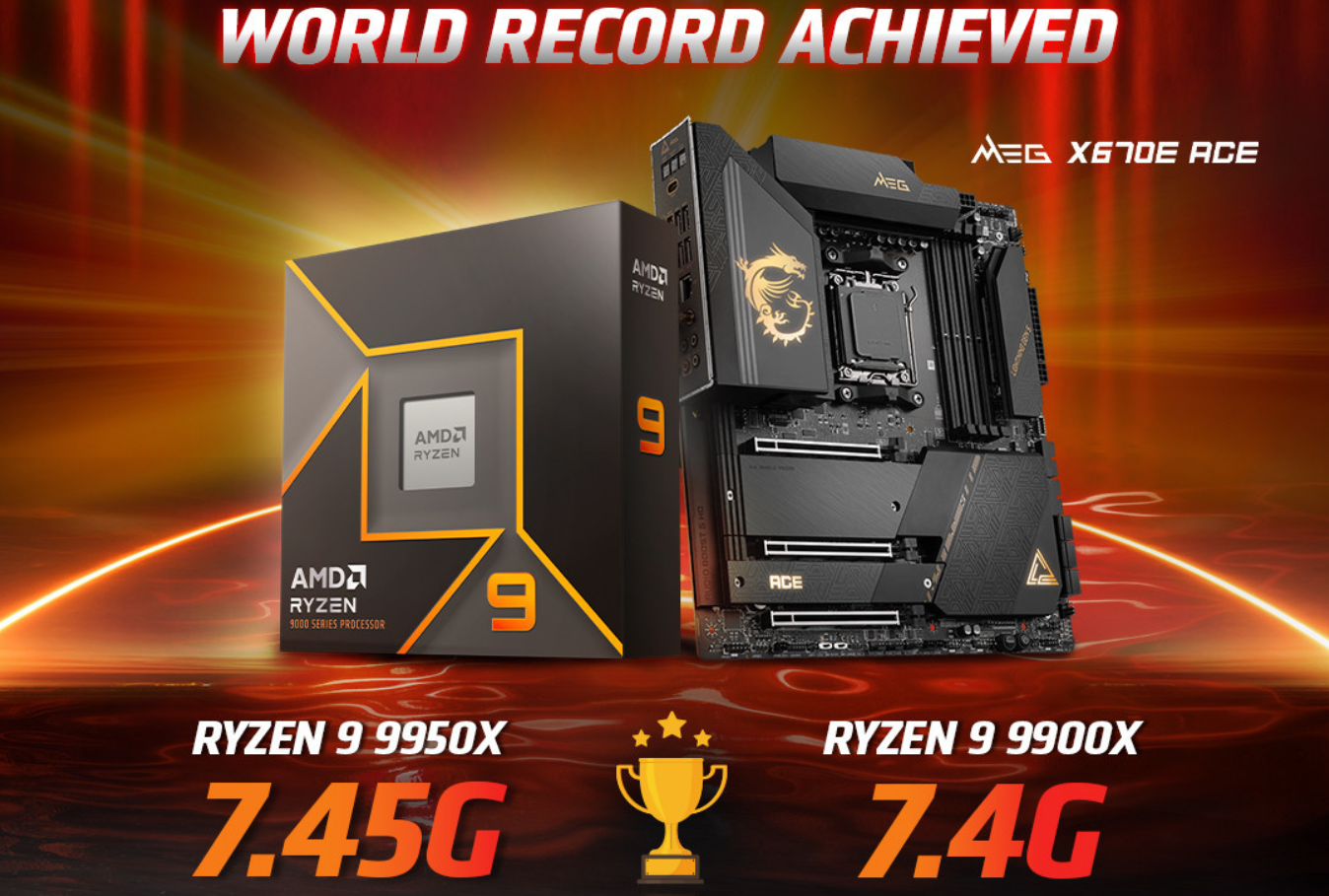 MSI sets world record with AMD Ryzen 9000 series Zen 5