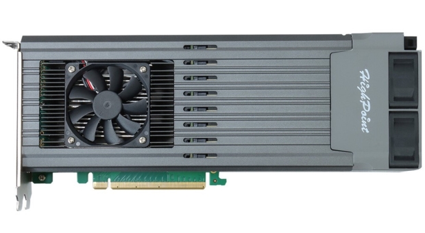 HighPoint's industry-first 16 x SSD AIC: 16 x Sabrent Rocket 4 Plus 8TB SSDs = 128TB Gen4 SSD