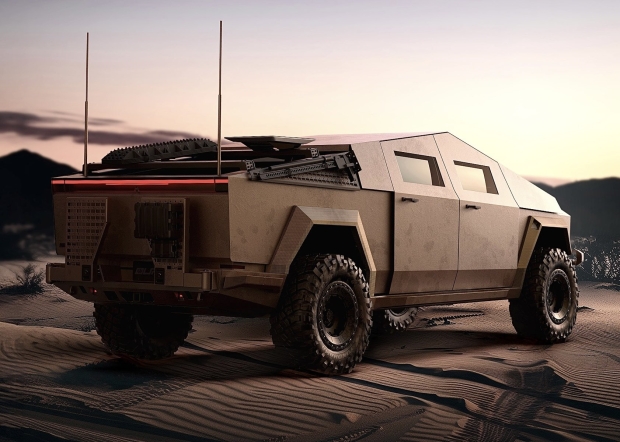 Tesla Cybertruck upgrade: bolt-on armor, Starlink, recharge with electricity, jet fuel, diesel
