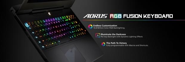 Open enlarged image AORUS announces RGB Fusion keyboard and award winning X7 DT at Computex 2016 1