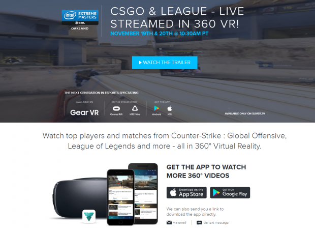 ESL partners with SLIVER.tv for first Esports tournament broadcast in virtual reality with in-stream augmented live stats at Intel Extreme Masters | TweakTown.com