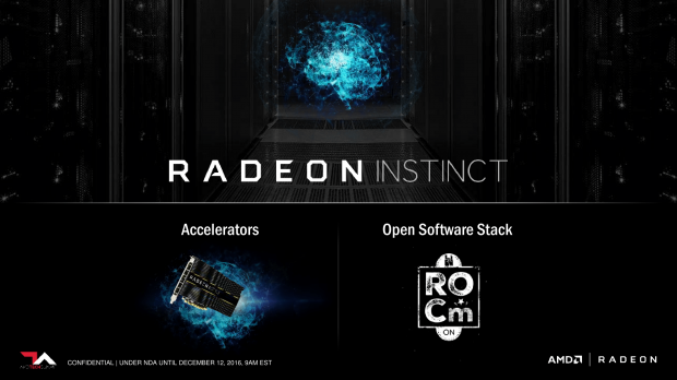 Open enlarged image AMD announces the Radeon Instinct family of deep-learning accelerators | TweakTown.com
