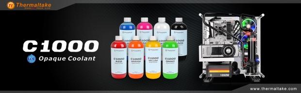 Thermaltake releases the New C1000 Opaque Coolant Black at CES 2017 - The world's first pure black coolant 503